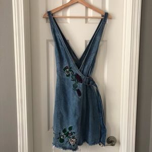 H&M Denim Floral Dress